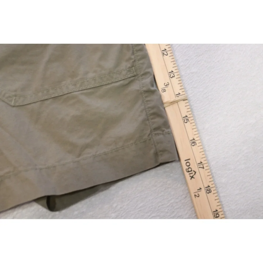 Columbia Cargo Shorts Mens 36 Olive Green 6in Inseam Cotton Outdoor Excellent